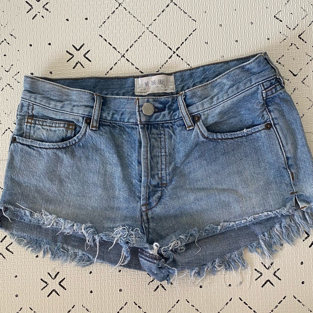 Free People Jean Shorts